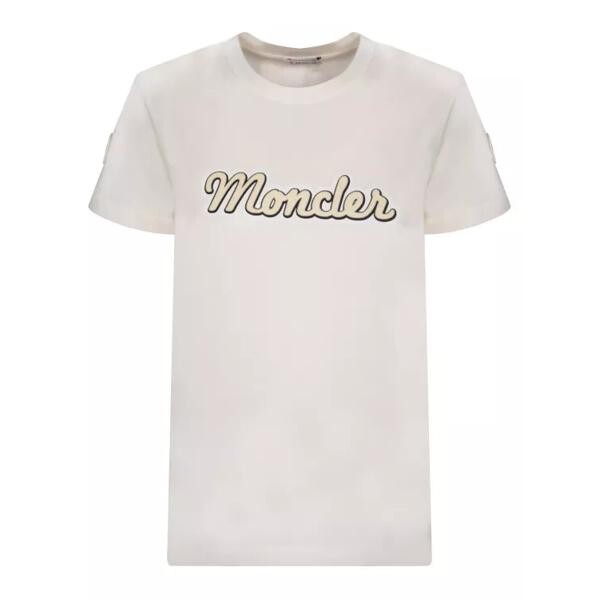 

Футболка logo t-shirt made of cotton Moncler, белый