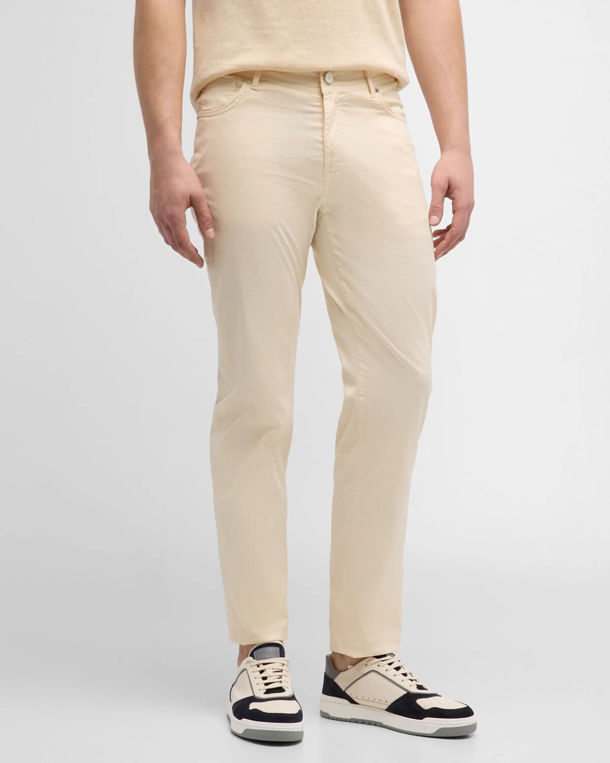 

Мужские брюки Micropique с 5 карманами Marco Pescarolo, цвет Light Beige