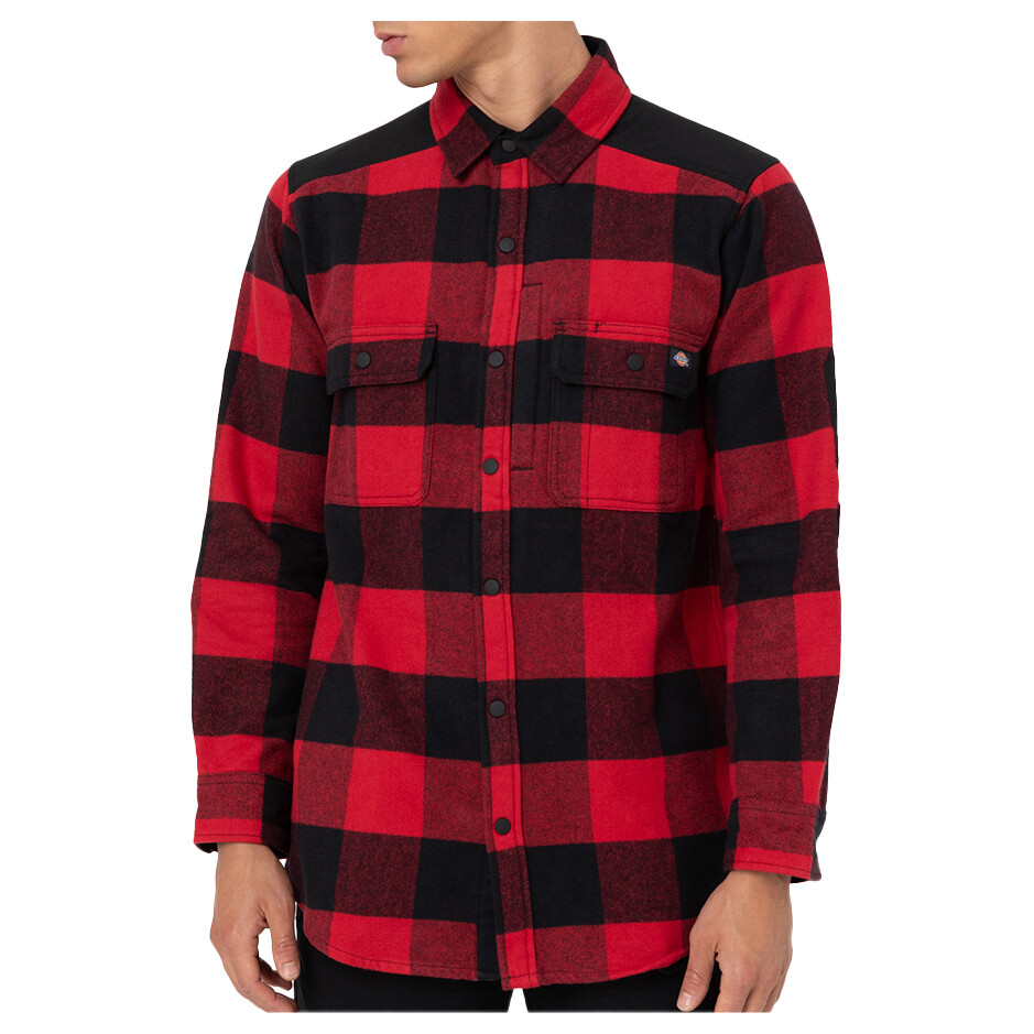 

Рубашка Dickies Performance Heavy Flannel Check Shirt, цвет Red/Black Buffalo Plaid