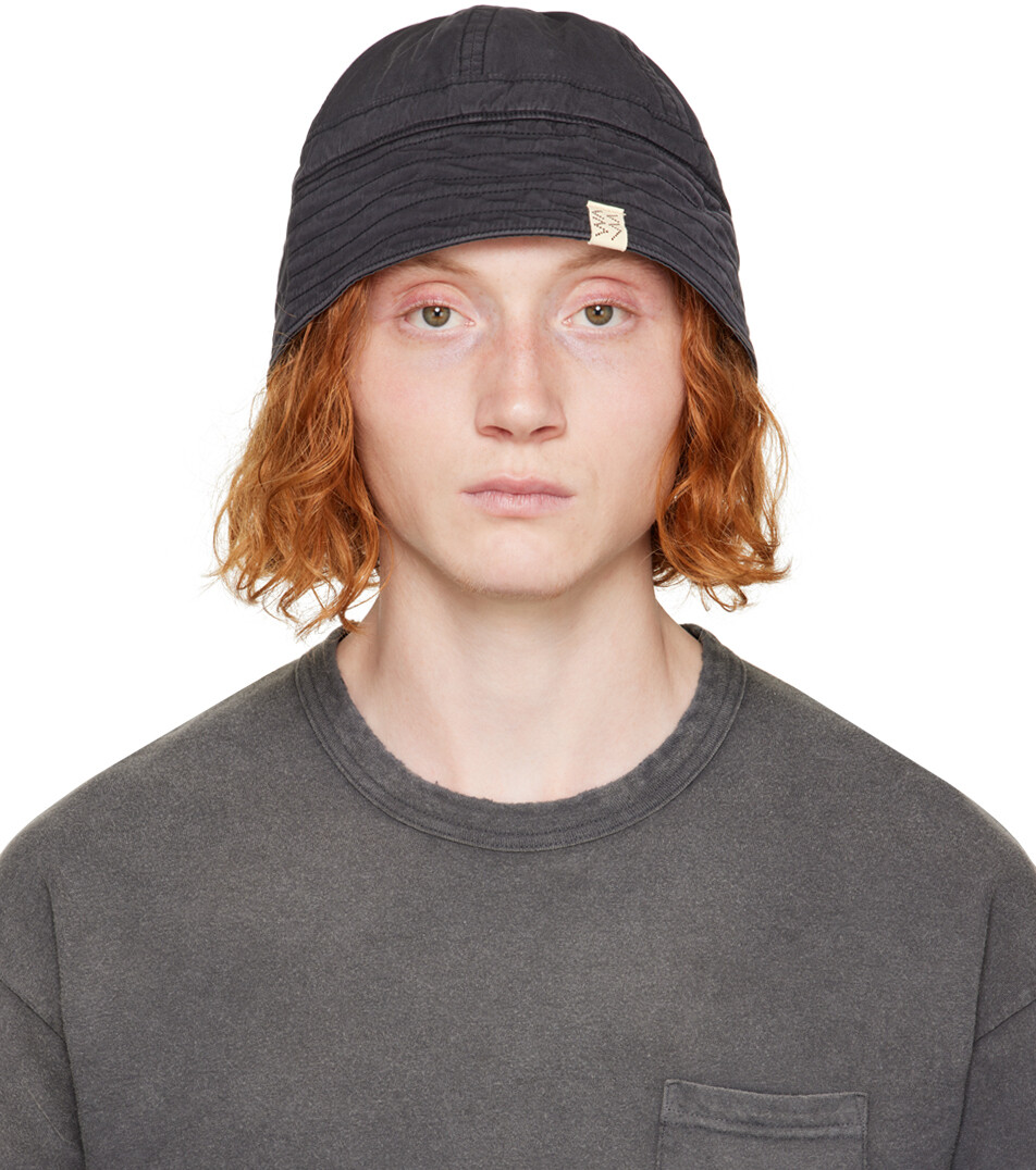 

Черная стеганая панама visvim