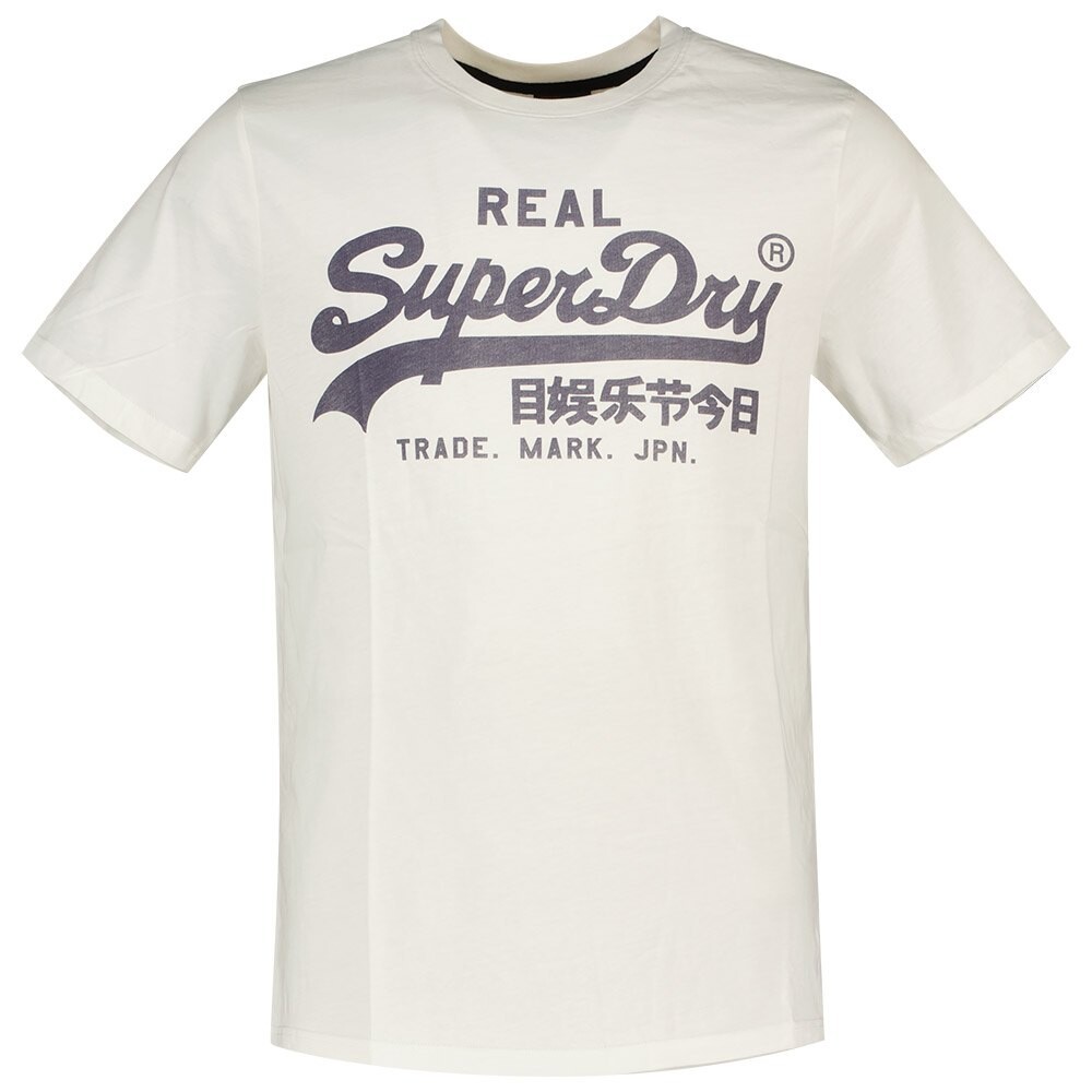 

Футболка Superdry Vintage Logo Short Sleeve Round Neck, бежевый