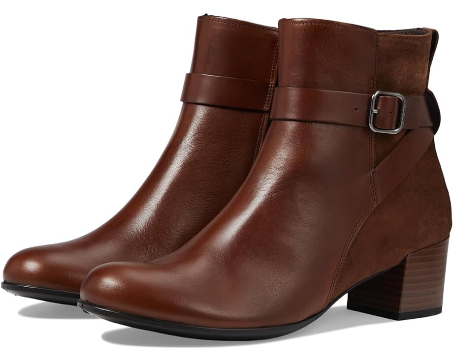 

Ботинки ECCO Dress Classic 35 mm Buckle Ankle Boot, цвет Walnut/Potting Soil