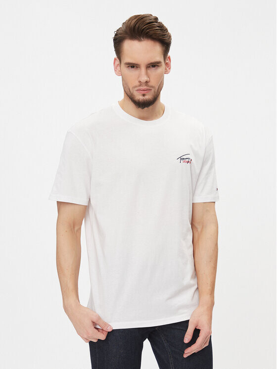 

Футболка классического кроя Tommy Jeans, белый