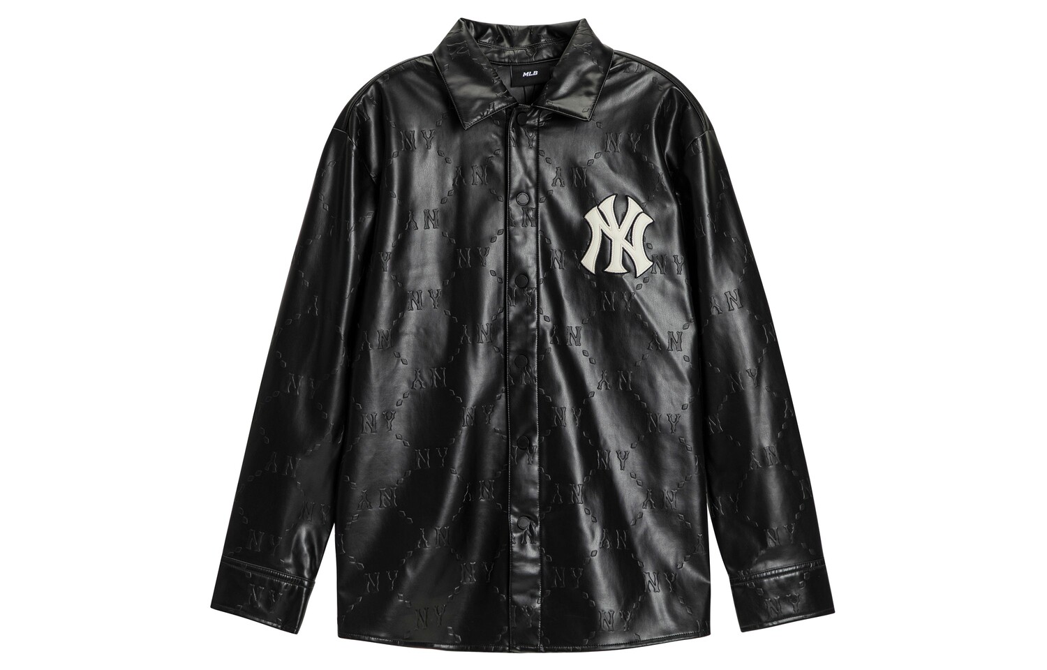 

Рубашка MLB Diamond Monogram из веганской кожи, черный
