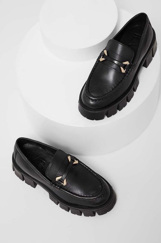 

Кожаные мокасины Answear Lab, черный