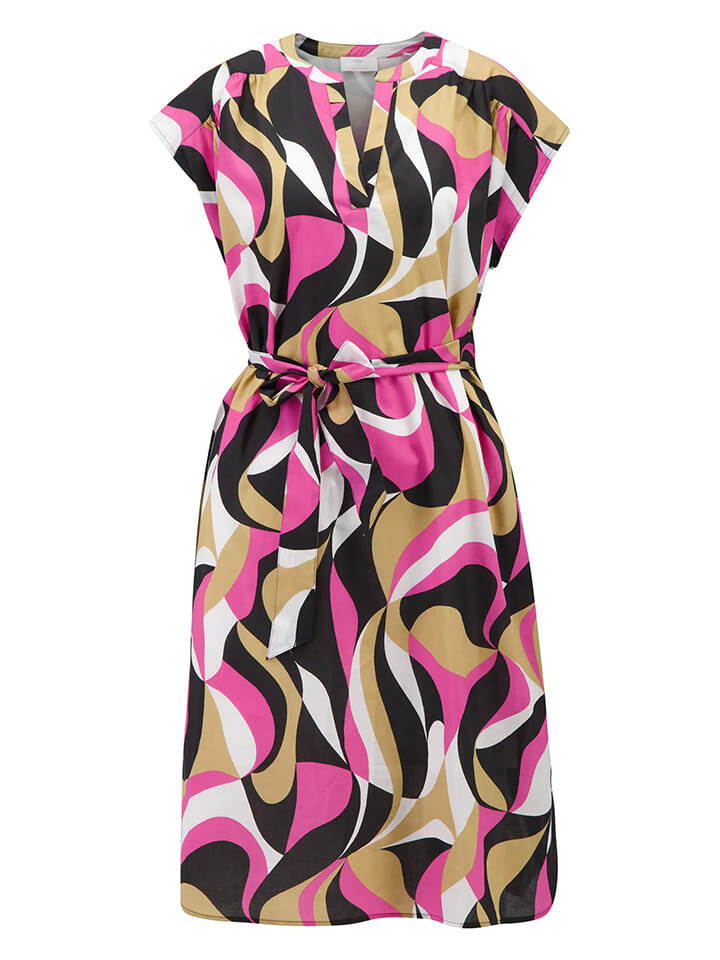 

Длинное платье FYNCH-HATTON, цвет schwarz/pink/beige