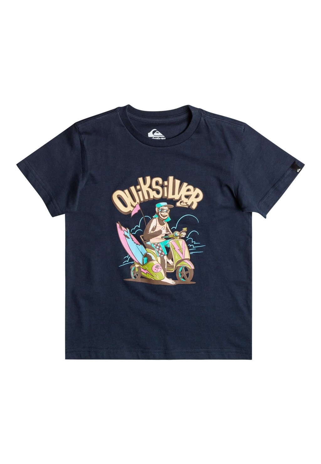 

Футболка с принтом MONKEY BUSINESS Quiksilver, цвет blue