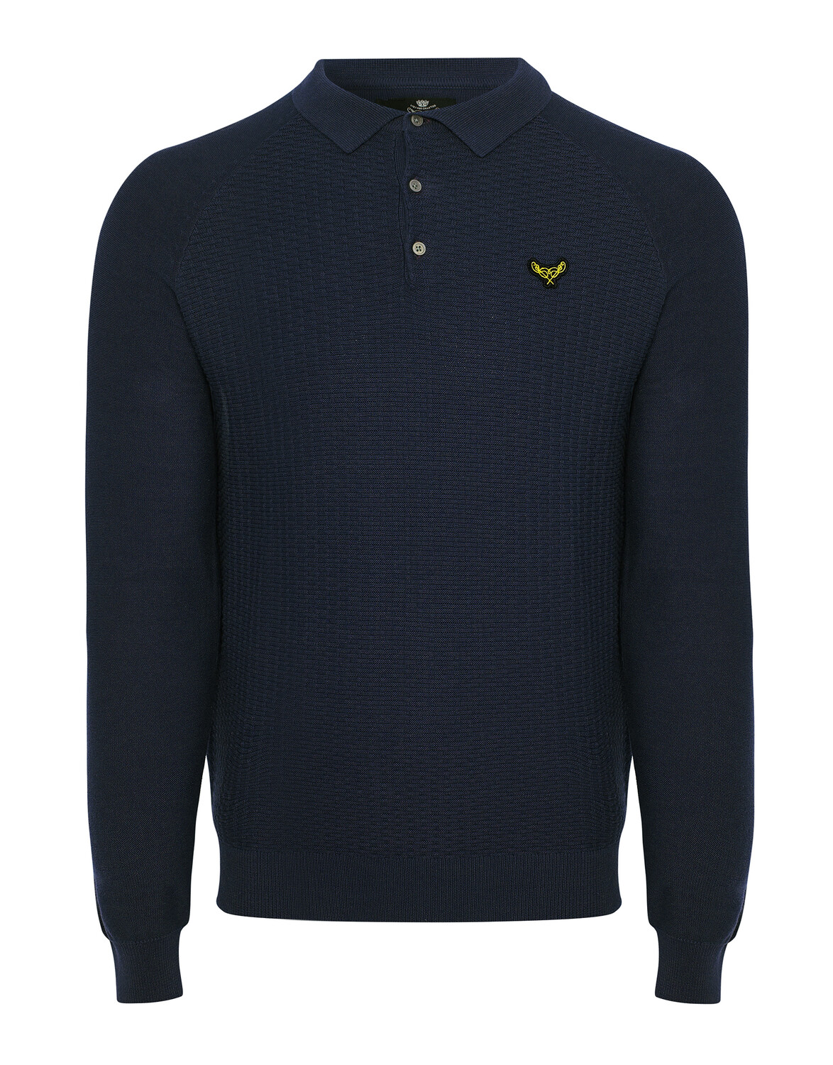 

Поло Threadbare Langarm Polo Thorton, синий