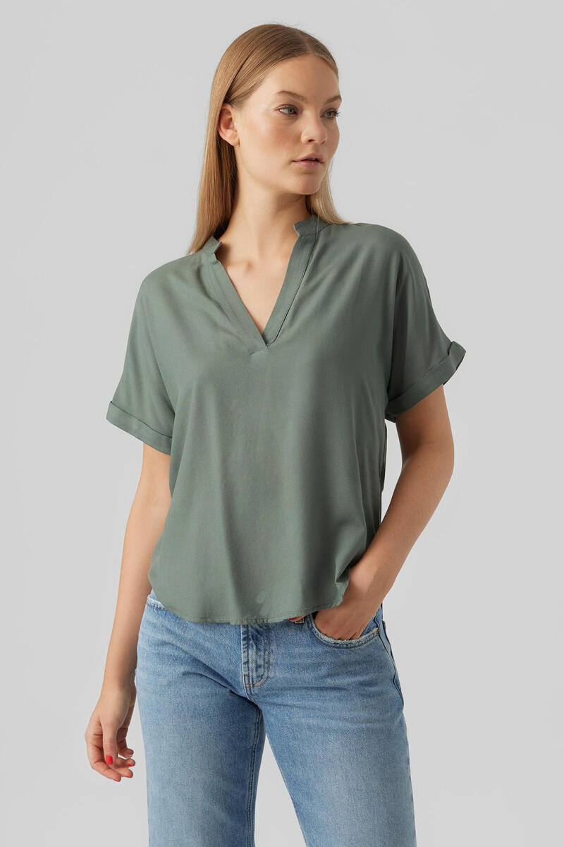 

Базовый топ с короткими рукавами Vero Moda, зеленый