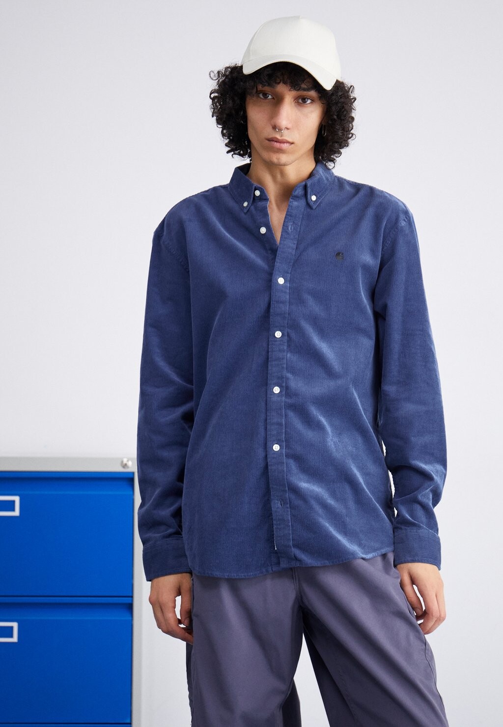 

Рубашка Madison Carhartt WIP, цвет blue/black