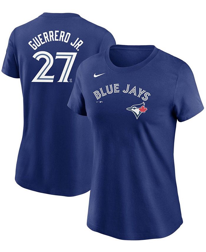 

Женская футболка с именем Владимира Герреро-младшего Royal Toronto Blue Jays Nike, синий