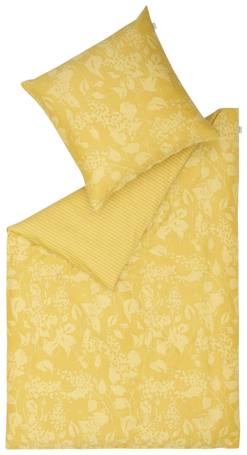 

REVERSIBLE Постельное белье MR-BLOSSOM satin Musterring, желтый/светло-желтый