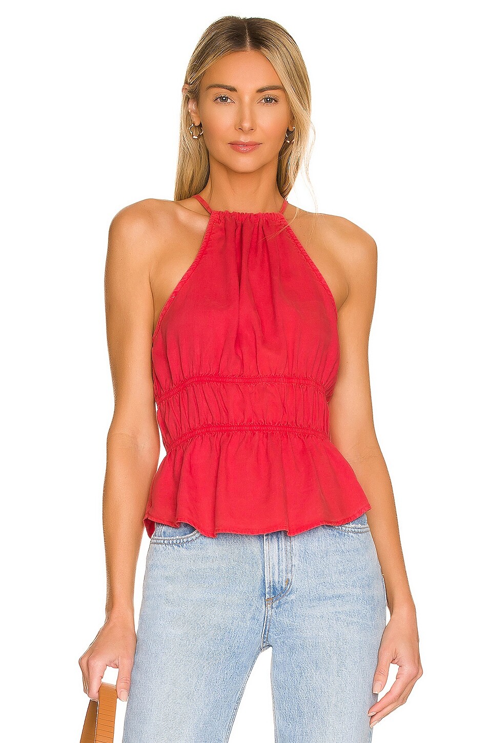 

Топ Bella Dahl Smocked Waist Halter, цвет Azaleza