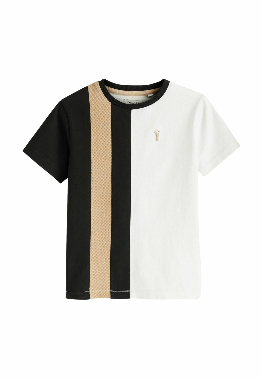 

Футболка с принтом SHORT SLEEVE Next, цвет black white textured