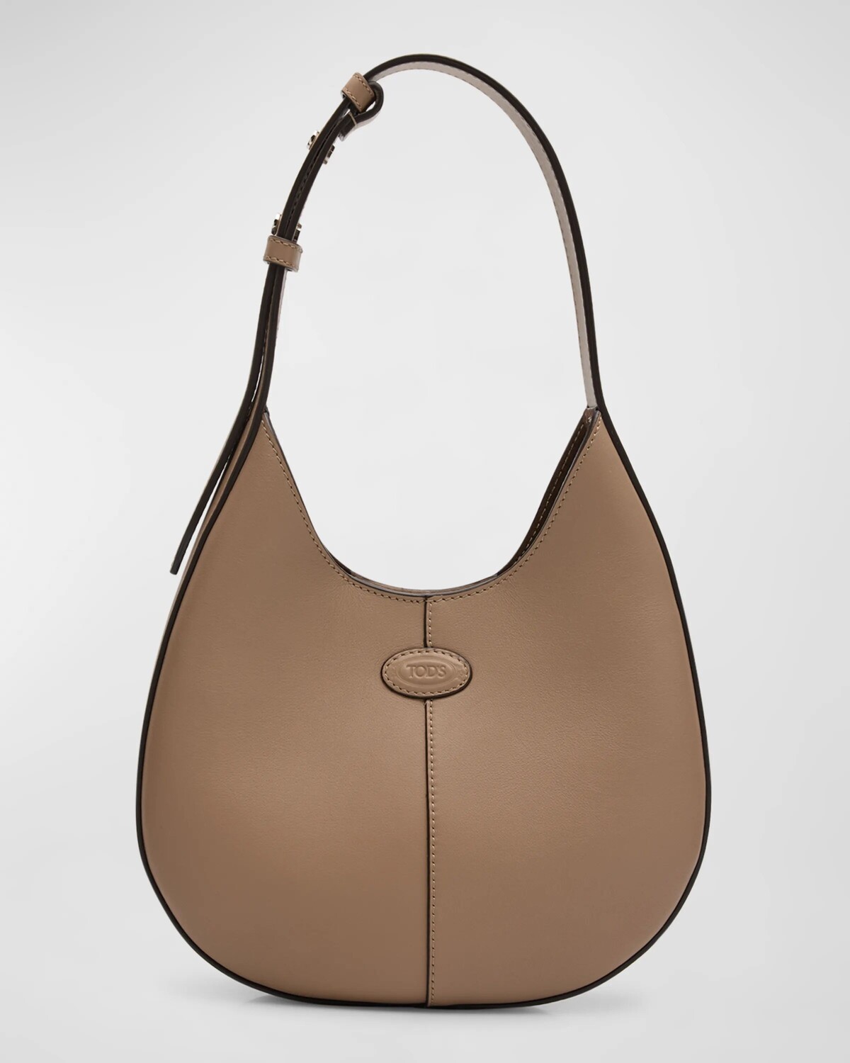 

Мини-кожаная сумка-хобо Di Tod's, цвет Creta Chiaro