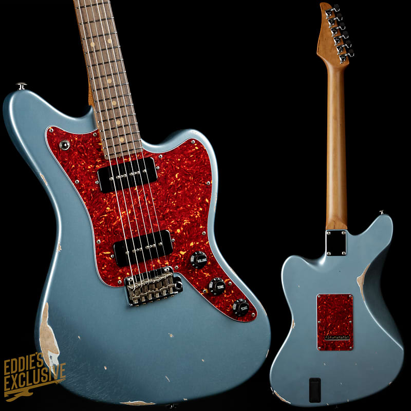Электрогитара Suhr Eddie's Guitars Exclusive Roasted Classic JM Antique - Ice Blue Metallic