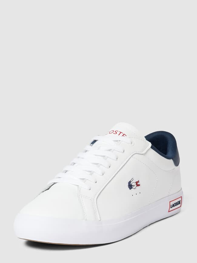 

Кожаные кроссовки с лейблом, модель POWERCOURT Lacoste, белый