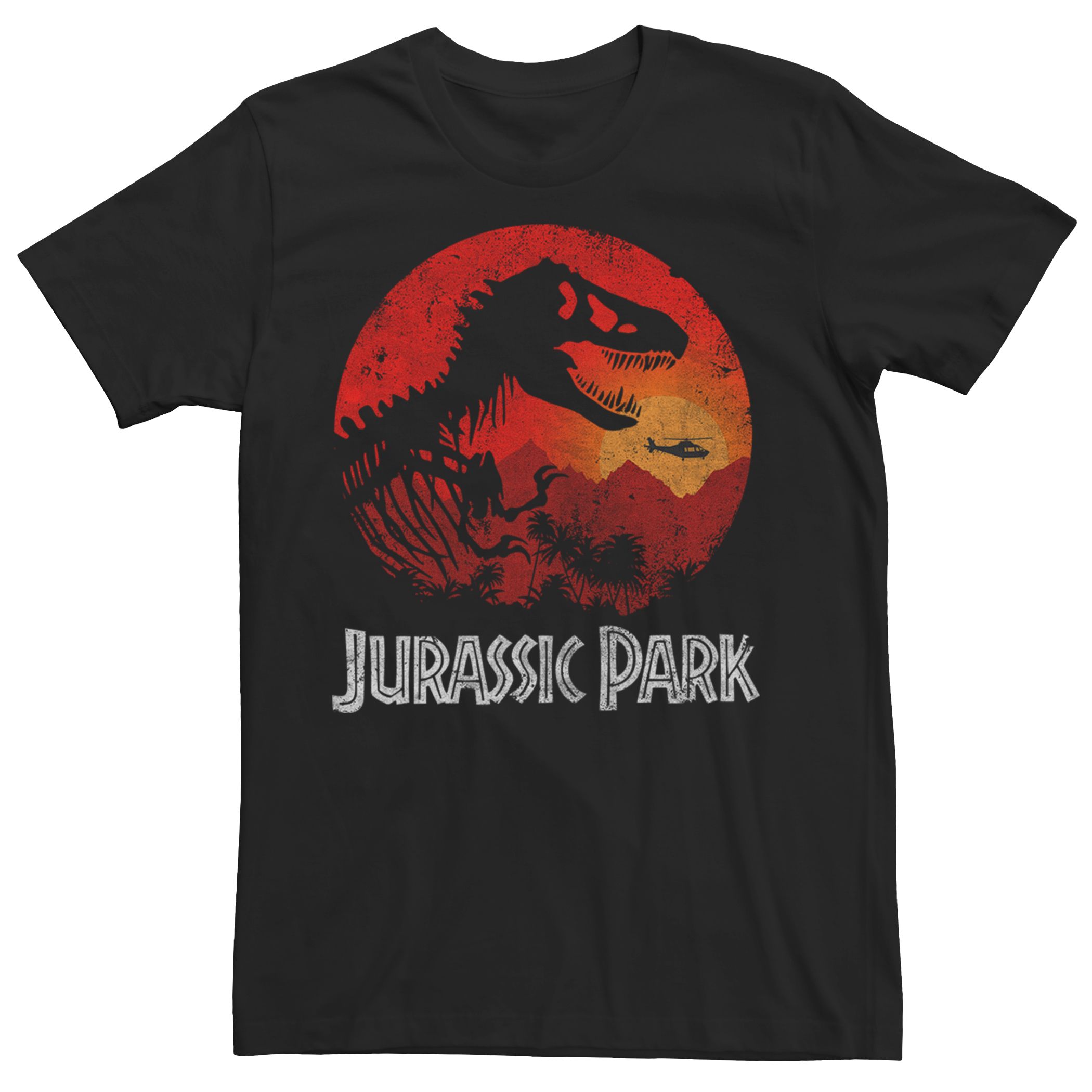 Мужская футболка с логотипом Jurassic Park T-Rex Sunset Licensed Character монета американского парка юрского периода с изображением динозавра позолоченная памятная монета юрского периода подарок для детской ко