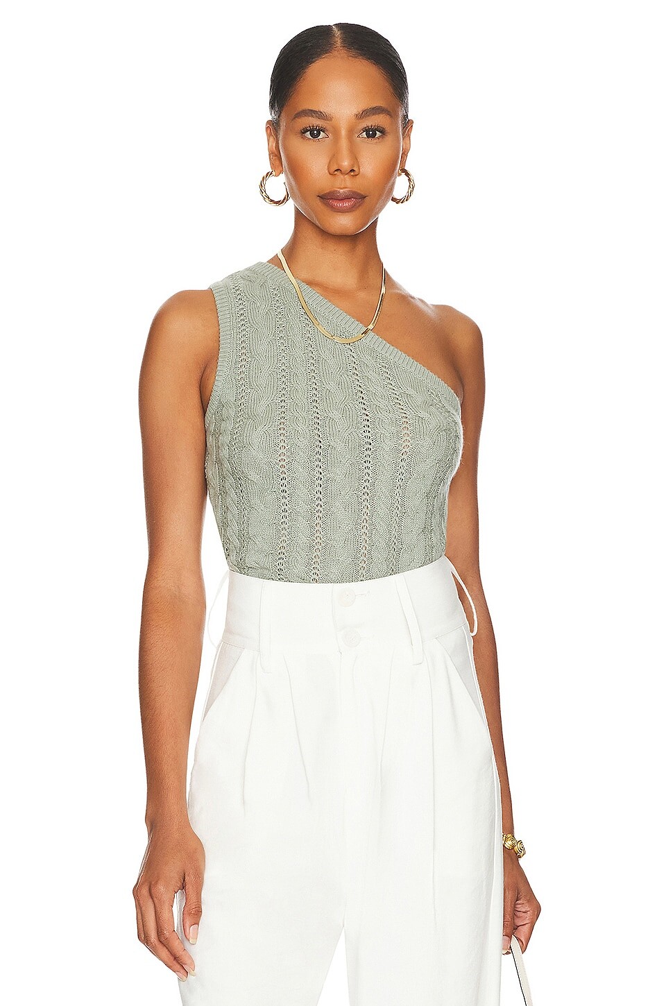 

Топ House of Harlow 1960 x REVOLVE Nalani Cable, цвет Sage