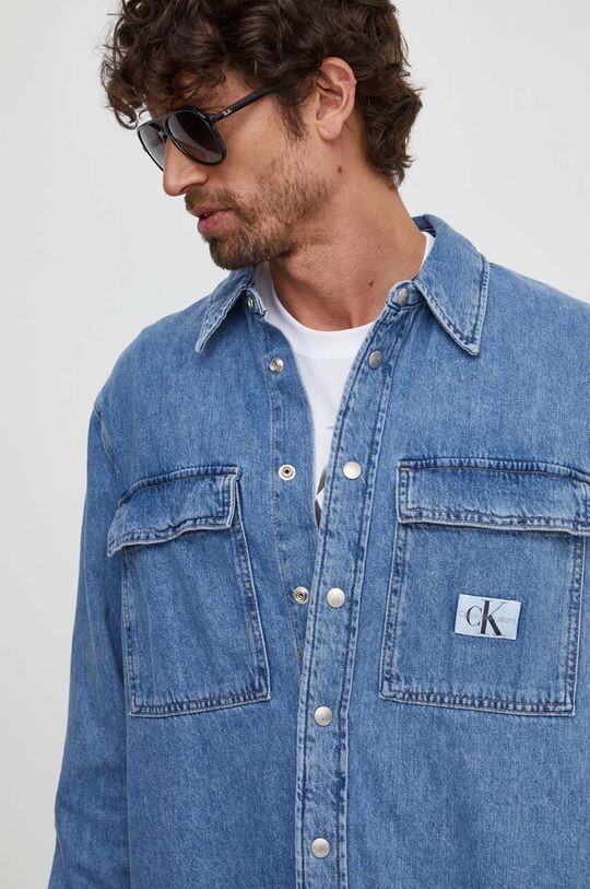 

Джинсовая рубашка Calvin Klein Jeans, синий