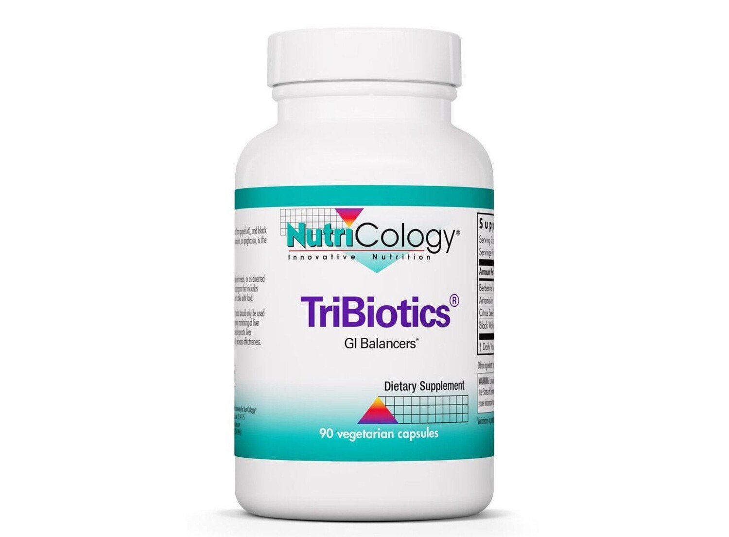 

Nutricology, TriBiotics, 90 вегетарианских капсул