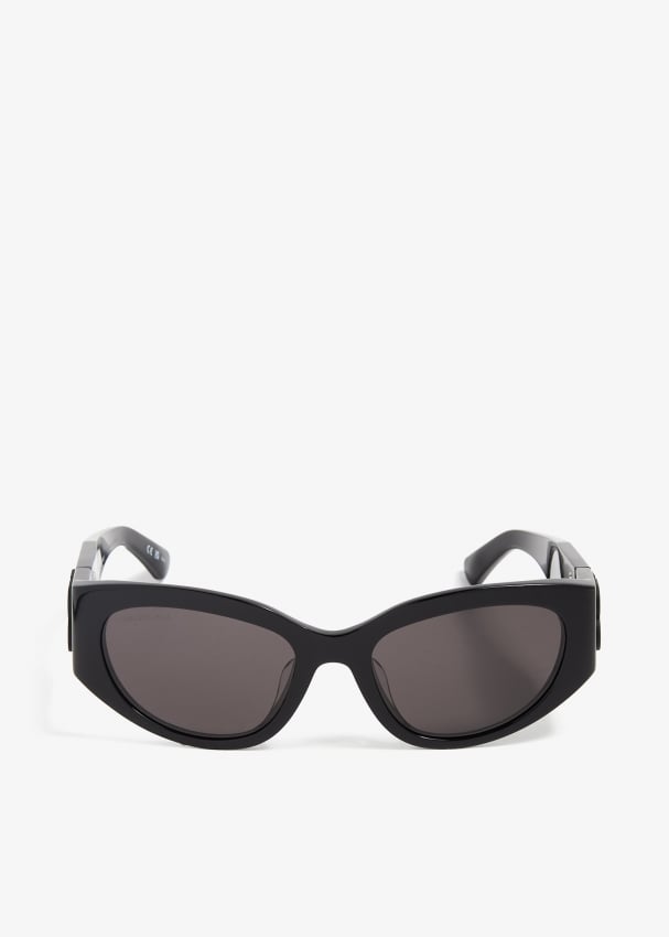 Солнцезащитные очки Balenciaga Bossy Round, черный цена и фото