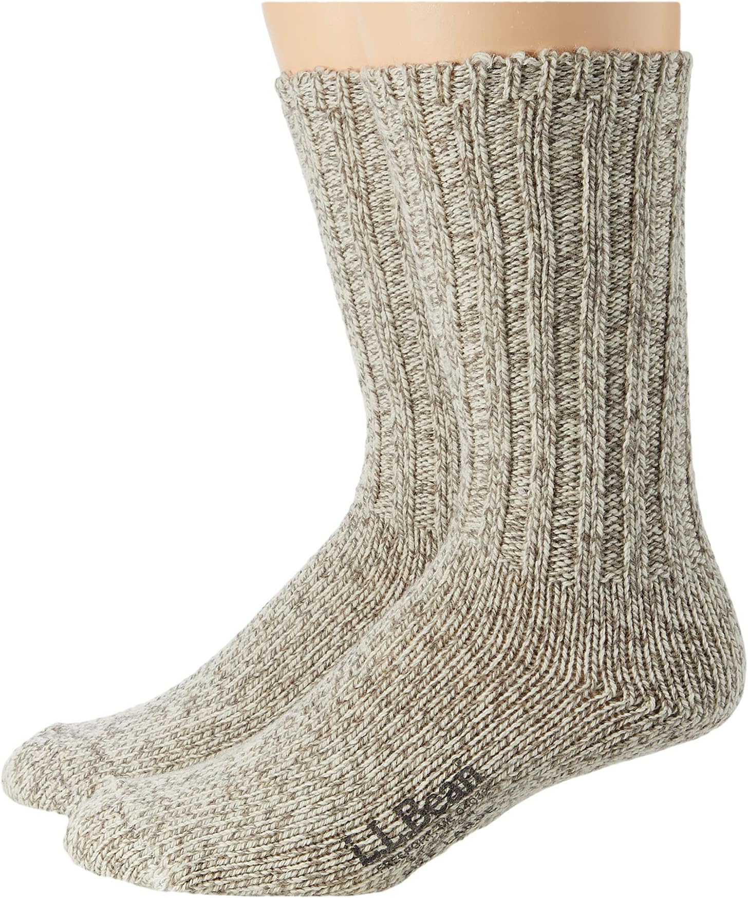 Носки Ragg из мериносовой шерсти, 10 дюймов, 2 пары L.L.Bean, цвет Gray/Gray