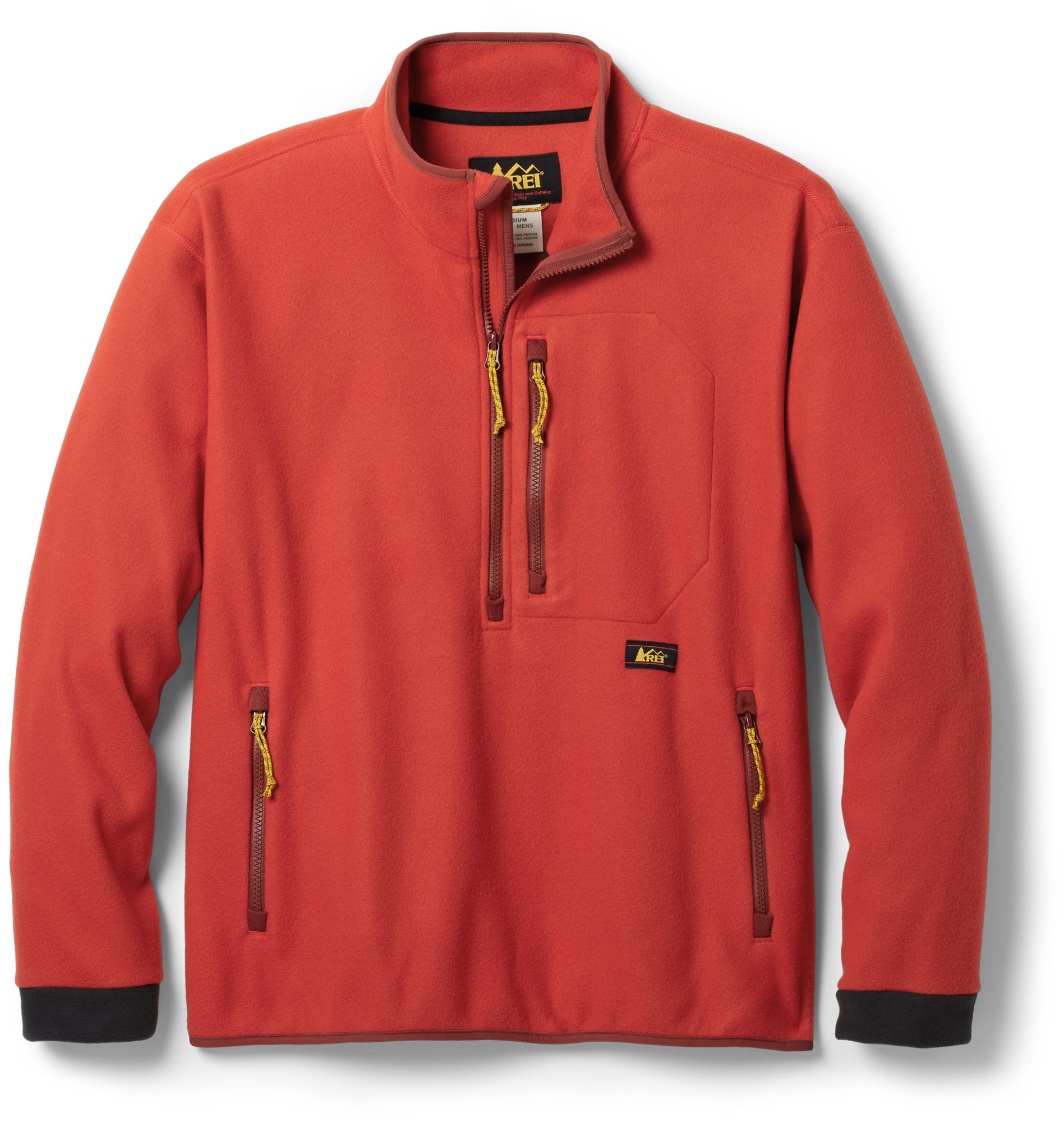 Флисовый пуловер Trailsmith - мужской REI Co-op, красный
