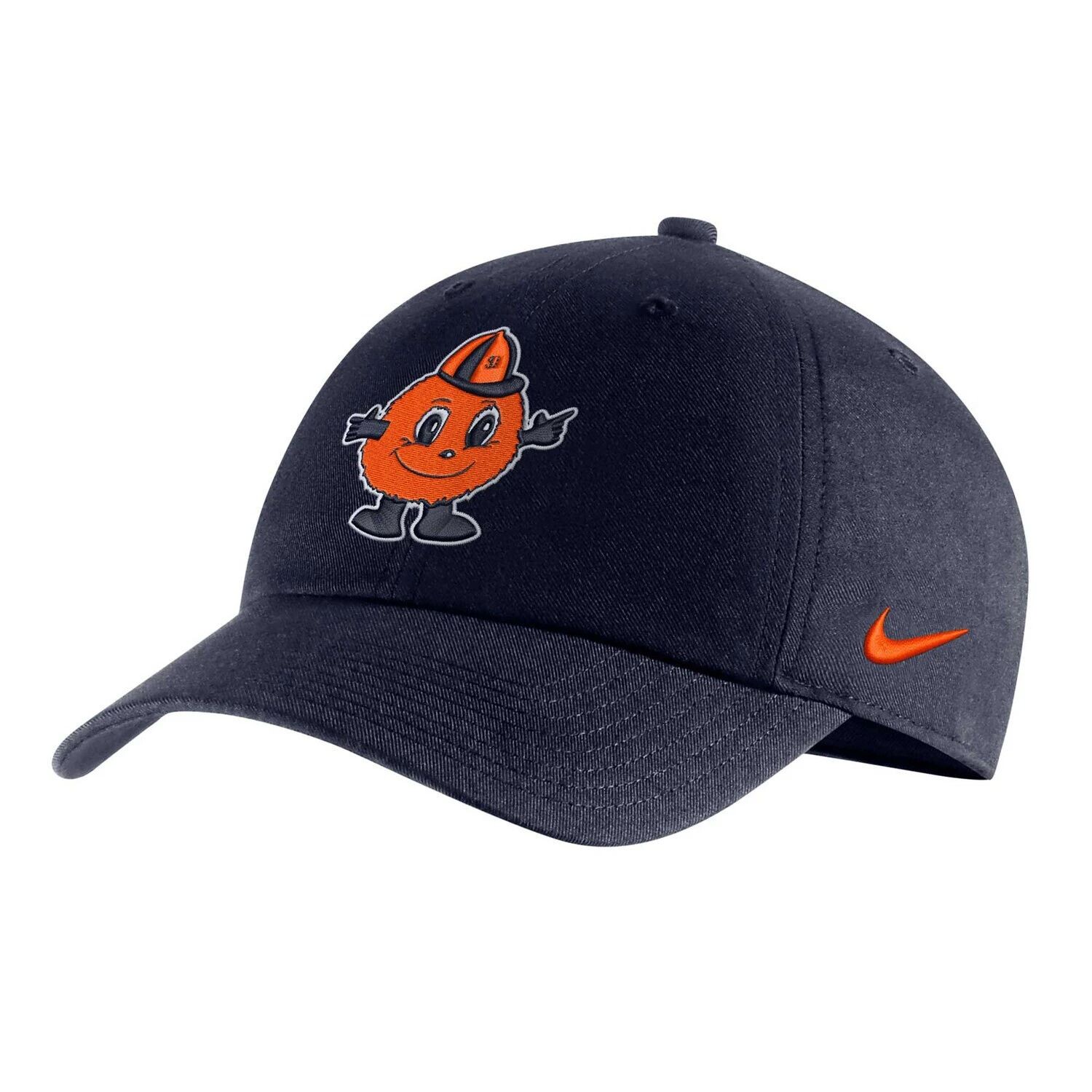 

Мужская регулируемая кепка с логотипом Nike Navy Syracuse Orange Heritage86