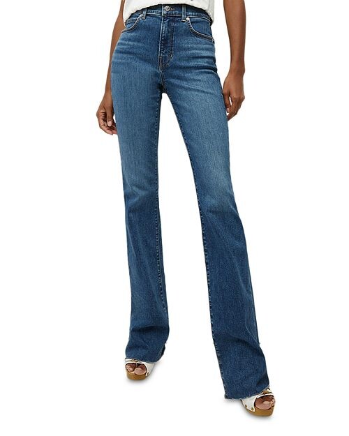

Джинсы Cameron Bootcut с высокой посадкой в цвете Serendipity Veronica Beard, цвет Blue