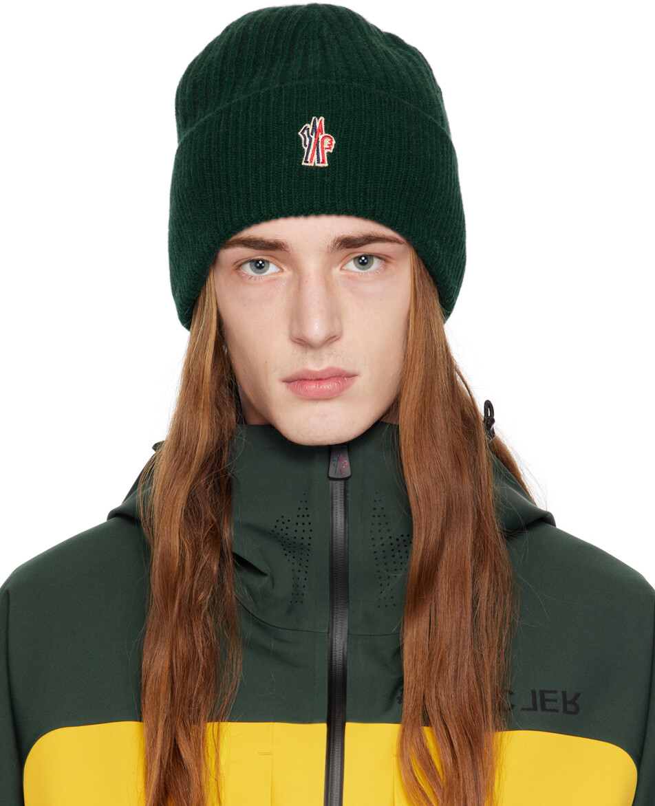 

Зеленая кашемировая шапка Moncler Grenoble