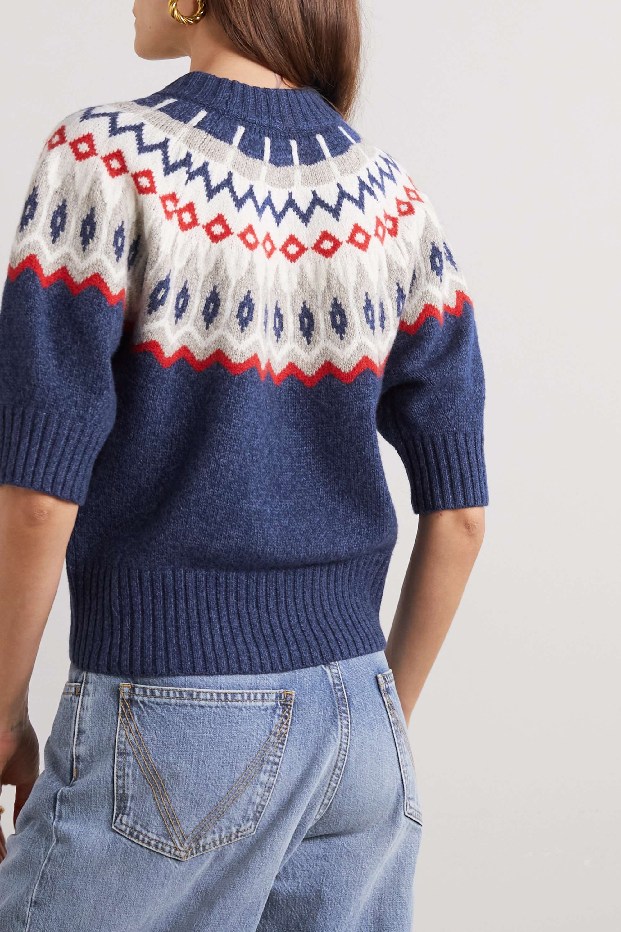 

POLO RALPH LAUREN свитер Fair Isle из смесовой шерсти, синий