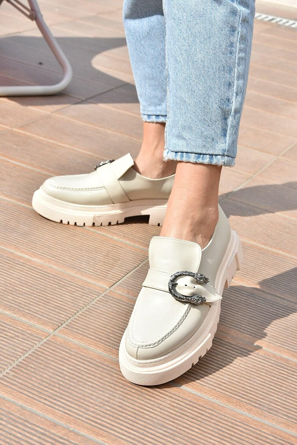 

K2947601 Бежевая повседневная женская обувь Fox Shoes, Бежевый