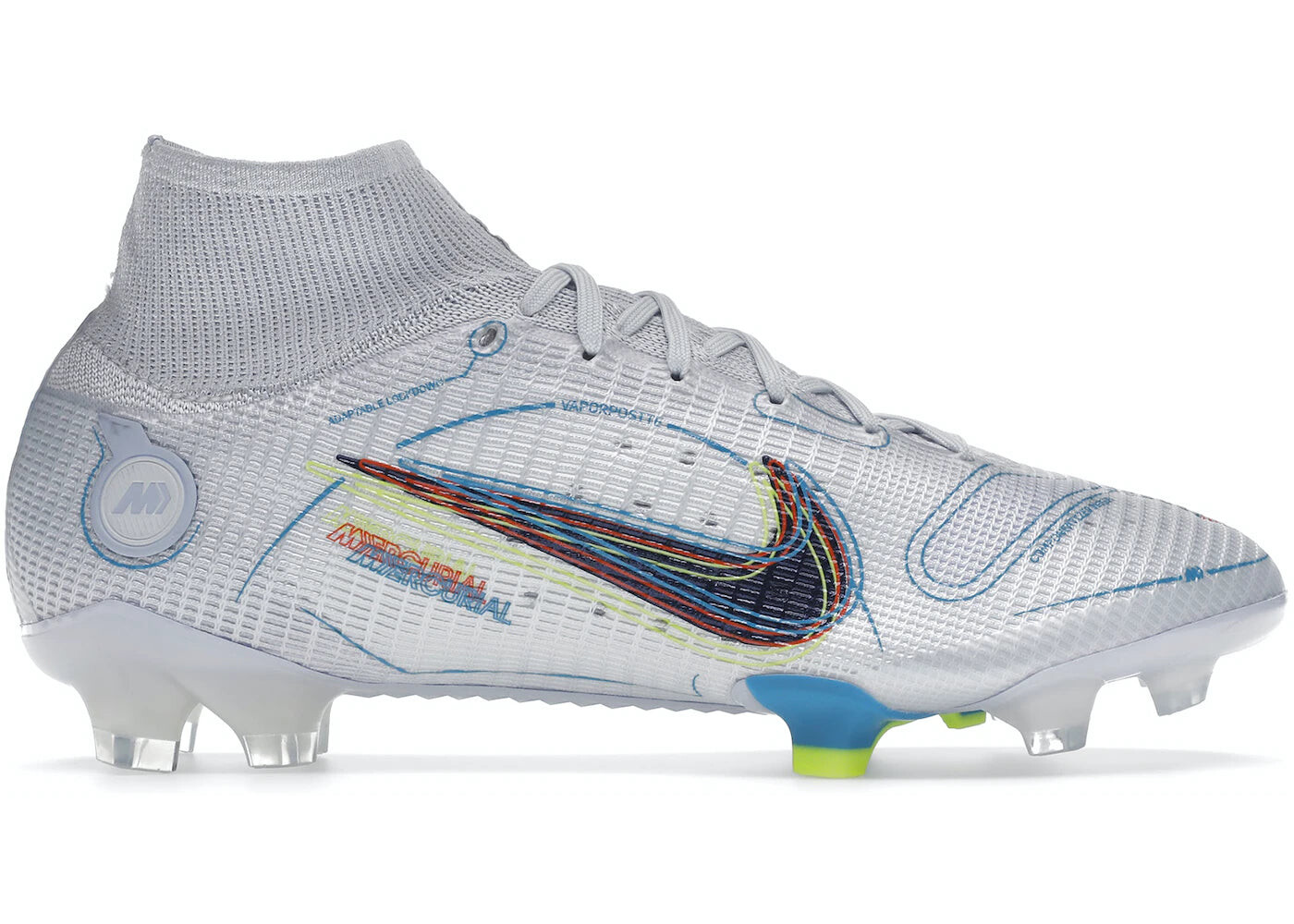 

Кроссовки Nike Superfly 8 Elite FG, серый / светло-морской