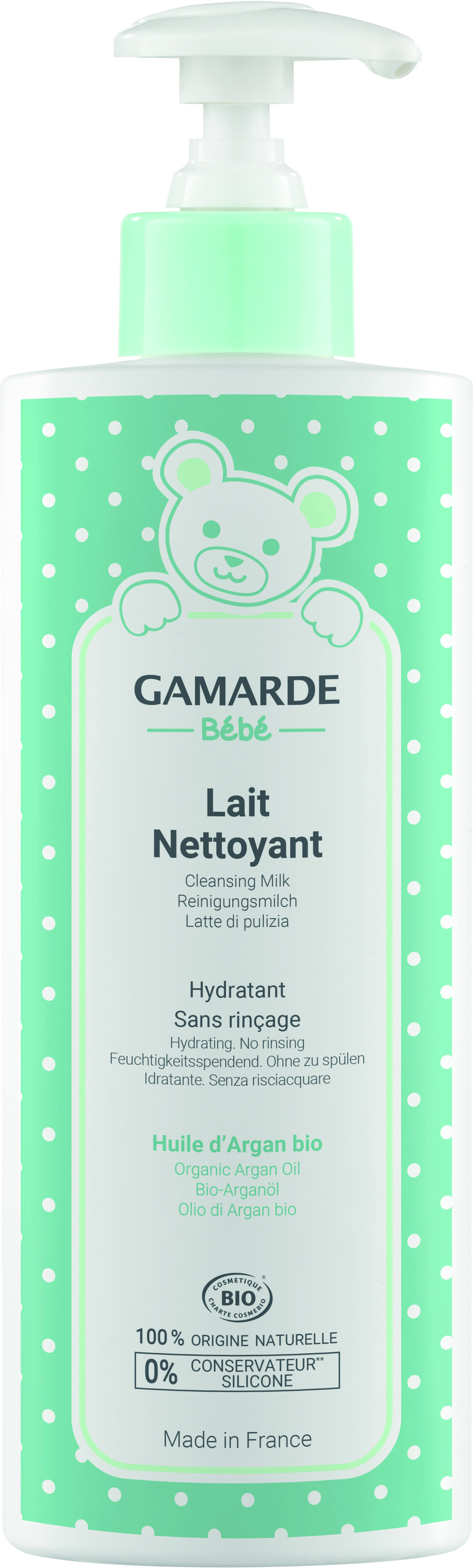 цена Очищающее молочко для лица Gamarde Baby, 400 мл