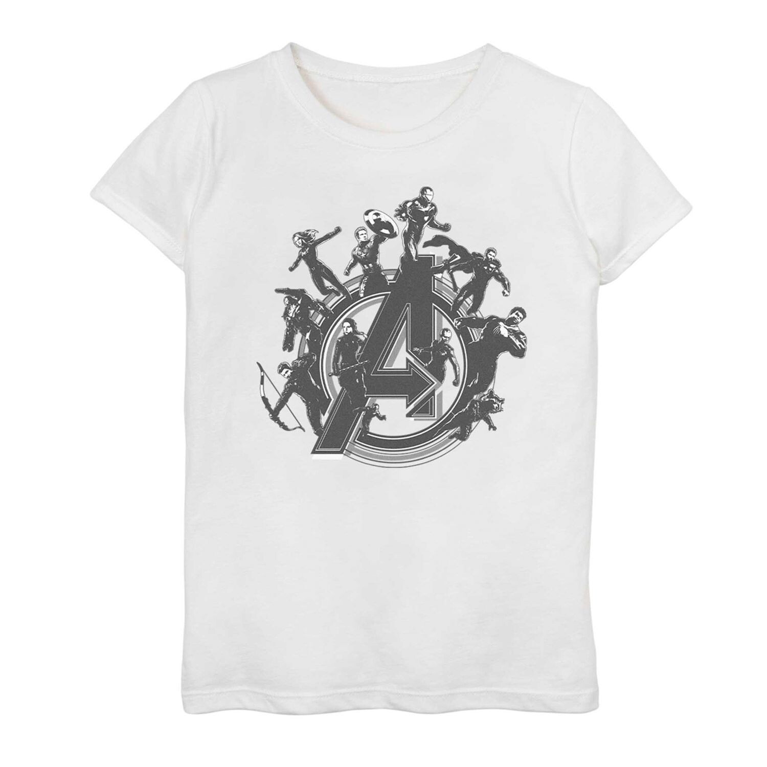 

Футболка с рисунком Flying Heroes для девочек 7–16 лет Marvel Avengers Endgame Marvel