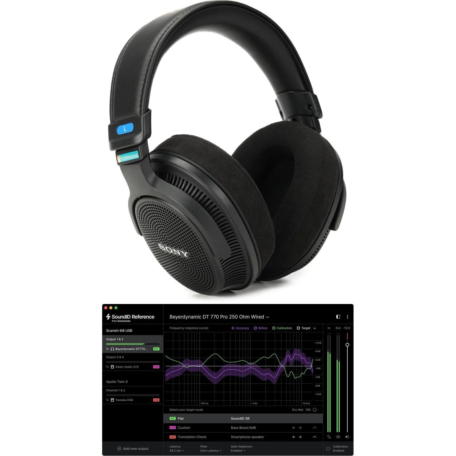 

Новые наушники открытого типа Sony MDR-MV1 с программным обеспечением для калибровки
