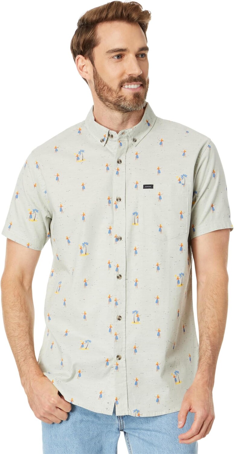 

Рубашка Hula Breach Short Sleeve Woven Rip Curl, цвет Sage