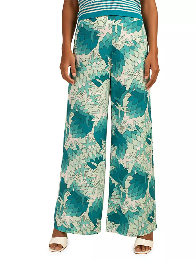 

Длинные брюки выходного дня Trina Turk, цвет tranquil turquoise