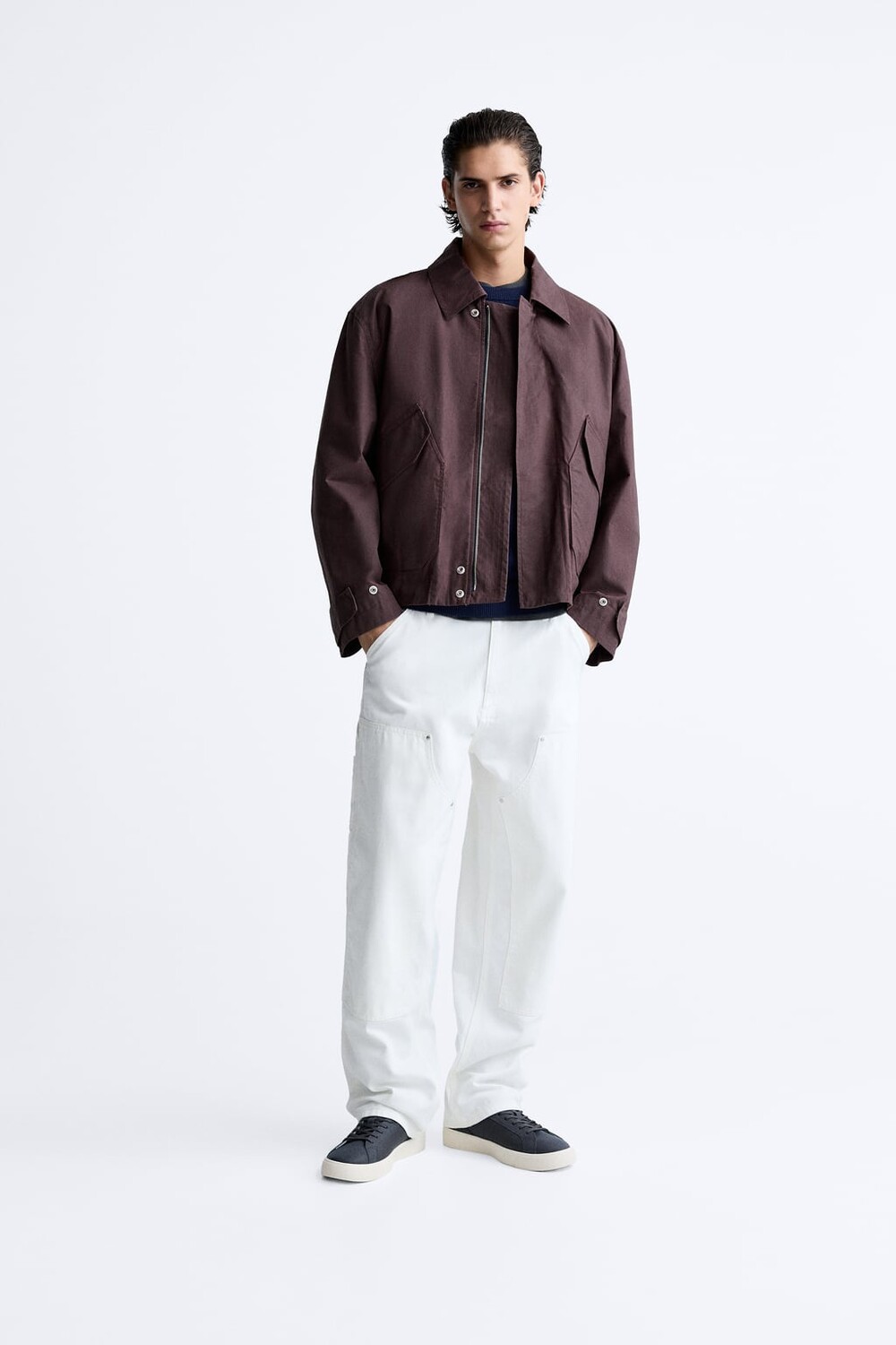 

Текстурированные кроссовки ZARA, синий