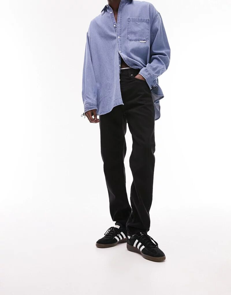 

Черные прямые джинсы Topman