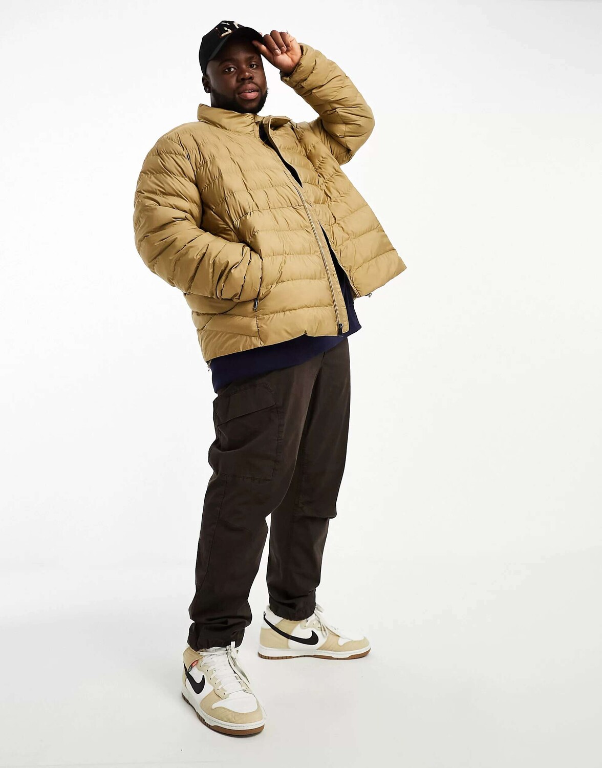 

Легкая дутая куртка цвета хаки с логотипом Polo Ralph Lauren Big & Tall Terra