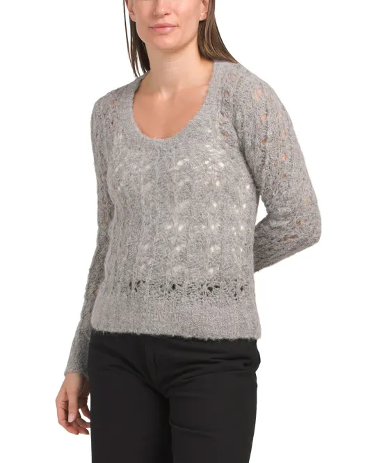 

Свитер Despoina из смесовой шерсти Joie, цвет Heather Grey