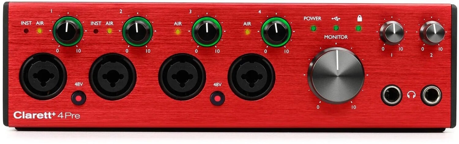 

Аудиоинтерфейс Focusrite Clarett+ 4Pre USB-C