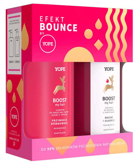 

Да, подарочный набор шампунь + кондиционер BOOST, Yope