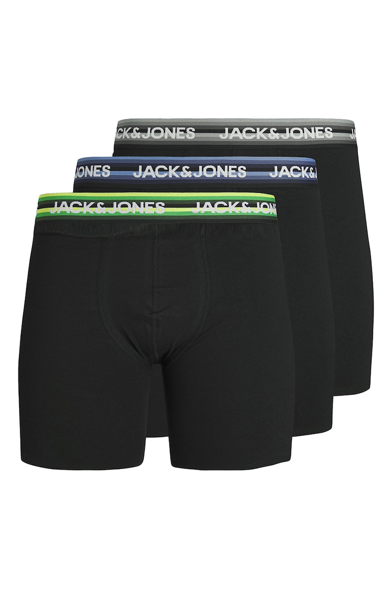 

Боксеры с логотипом - 3 пары Jack & Jones, черный