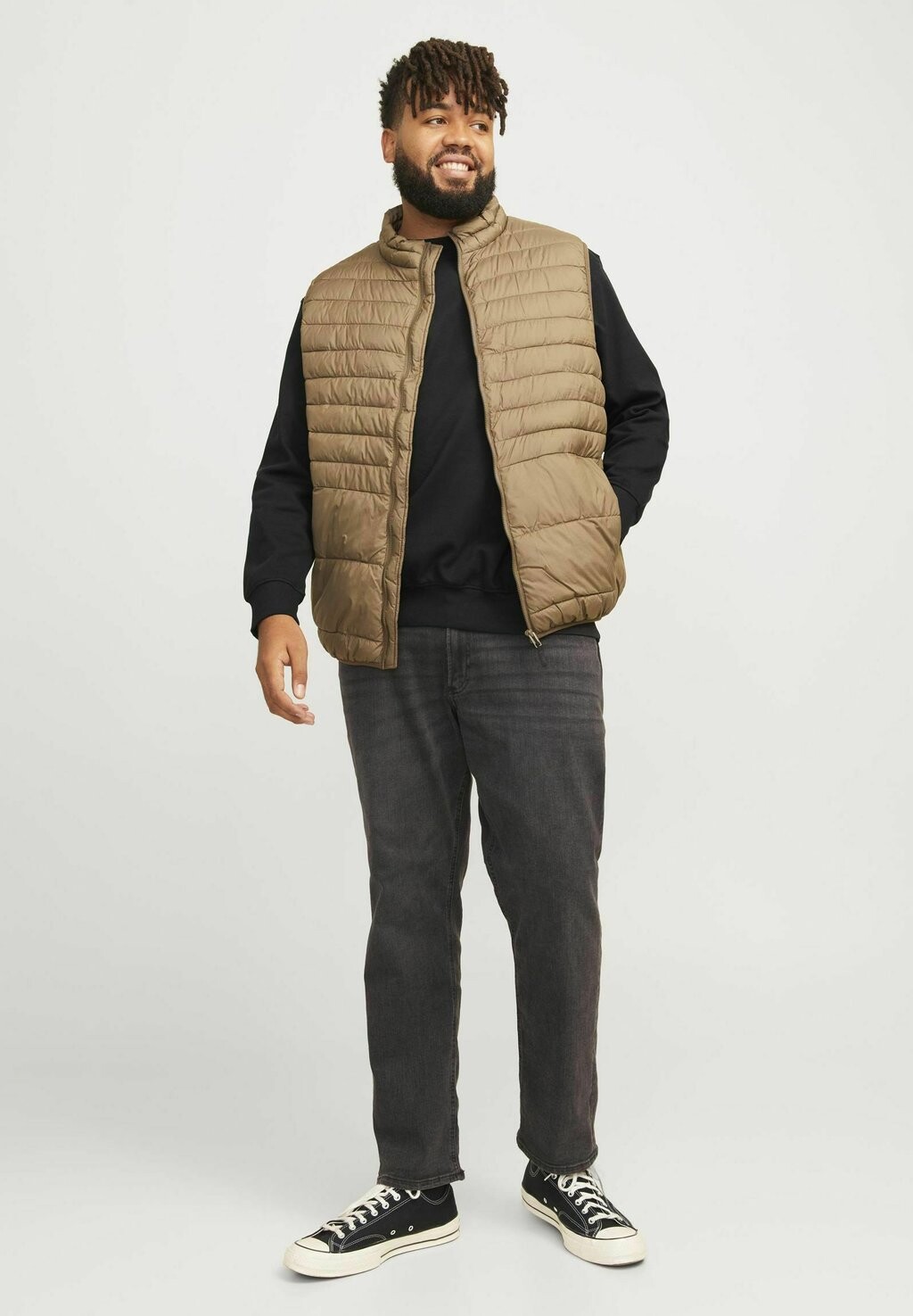 

Толстовка PLUS SIZE Jack & Jones, черный