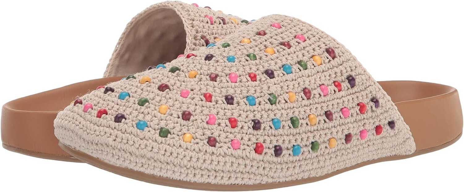 

Лоферы Bolinas Crochet Clog The Sak, цвет Ecru Multi Bead