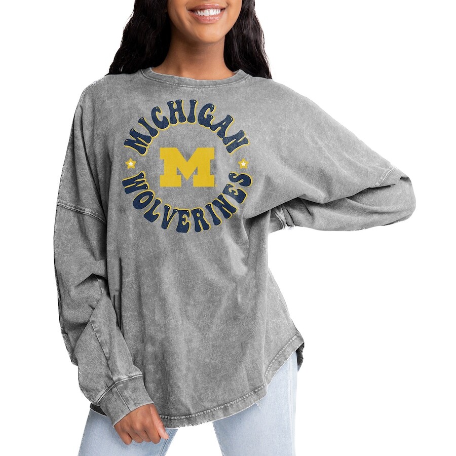 

Футболка с длинным рукавом Gameday Couture Michigan Wolverines, серый