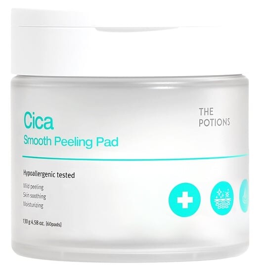 

Отшелушивающие подушечки для лица с PHA-кислотой, 130 г The Potions Cica Smooth Peeling Pad, Inny producent